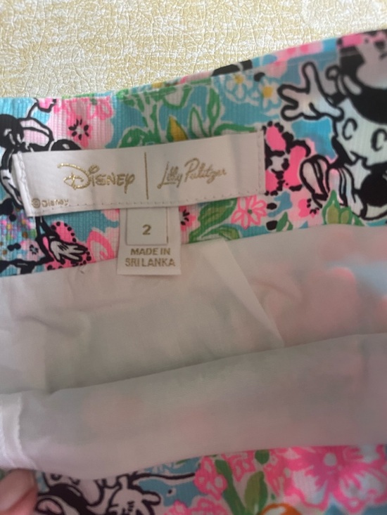 Lilly Pulitzer Disney mom!! Mickey skirt mini size 2 nwot! - Picture 6 of 8